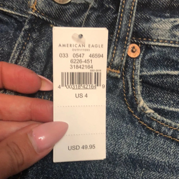 American eagle 90s boyfriends shorts Distressed Jean Shorts NWT - Picture 4 of 5